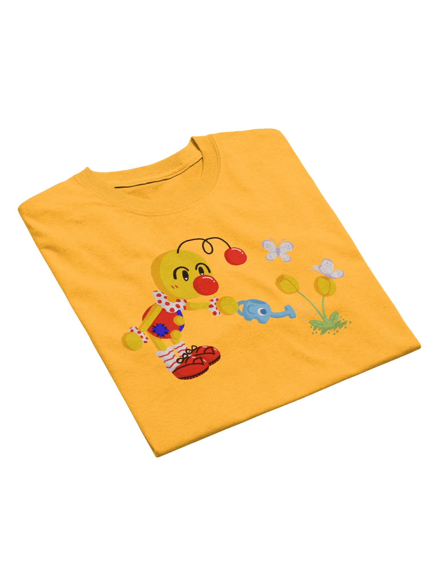 Boyoyoing Watering Tulips Flat Unisex T-Shirt product image (9)