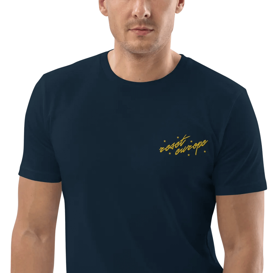 reset europe embroidered t-shirt - 100% organic cotton product image (8)