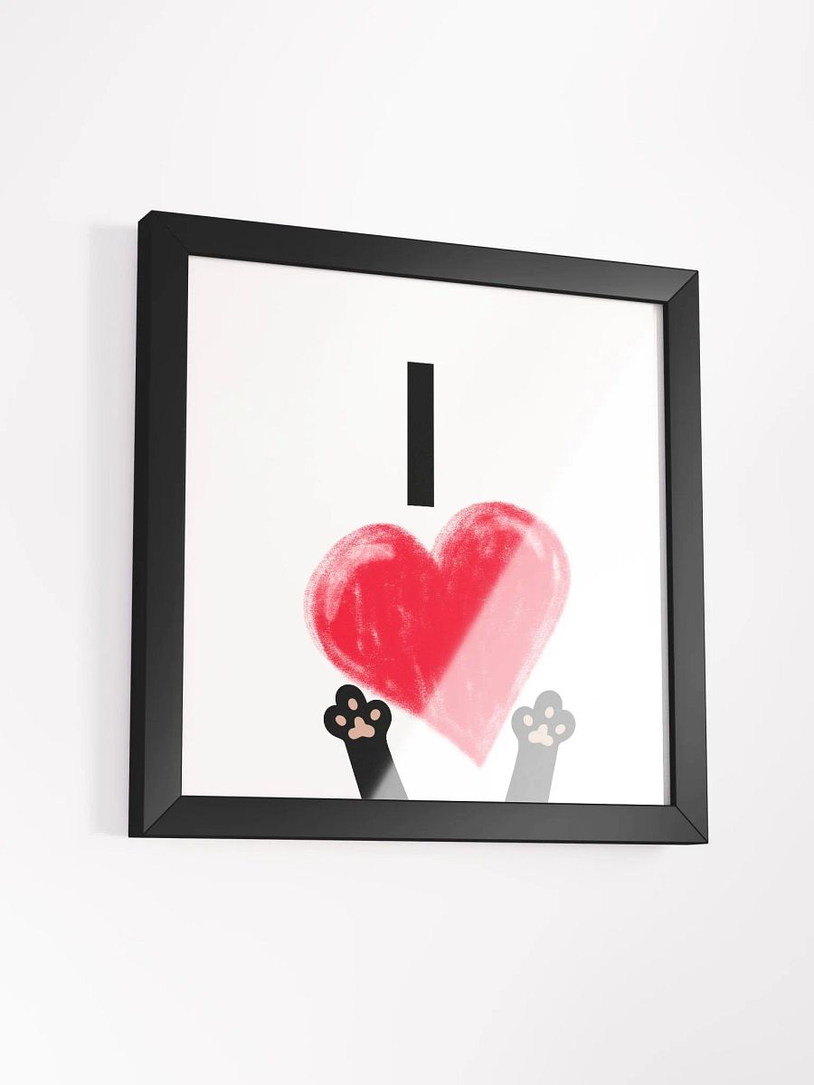 I Love Cats Framed Print product image (8)