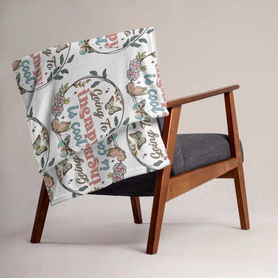 Going To Therapy Is Cool Blanket product image (3)