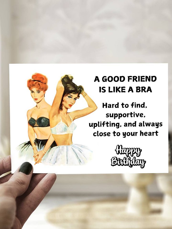 Vintage-Style Friendship Birthday Card product image (1)