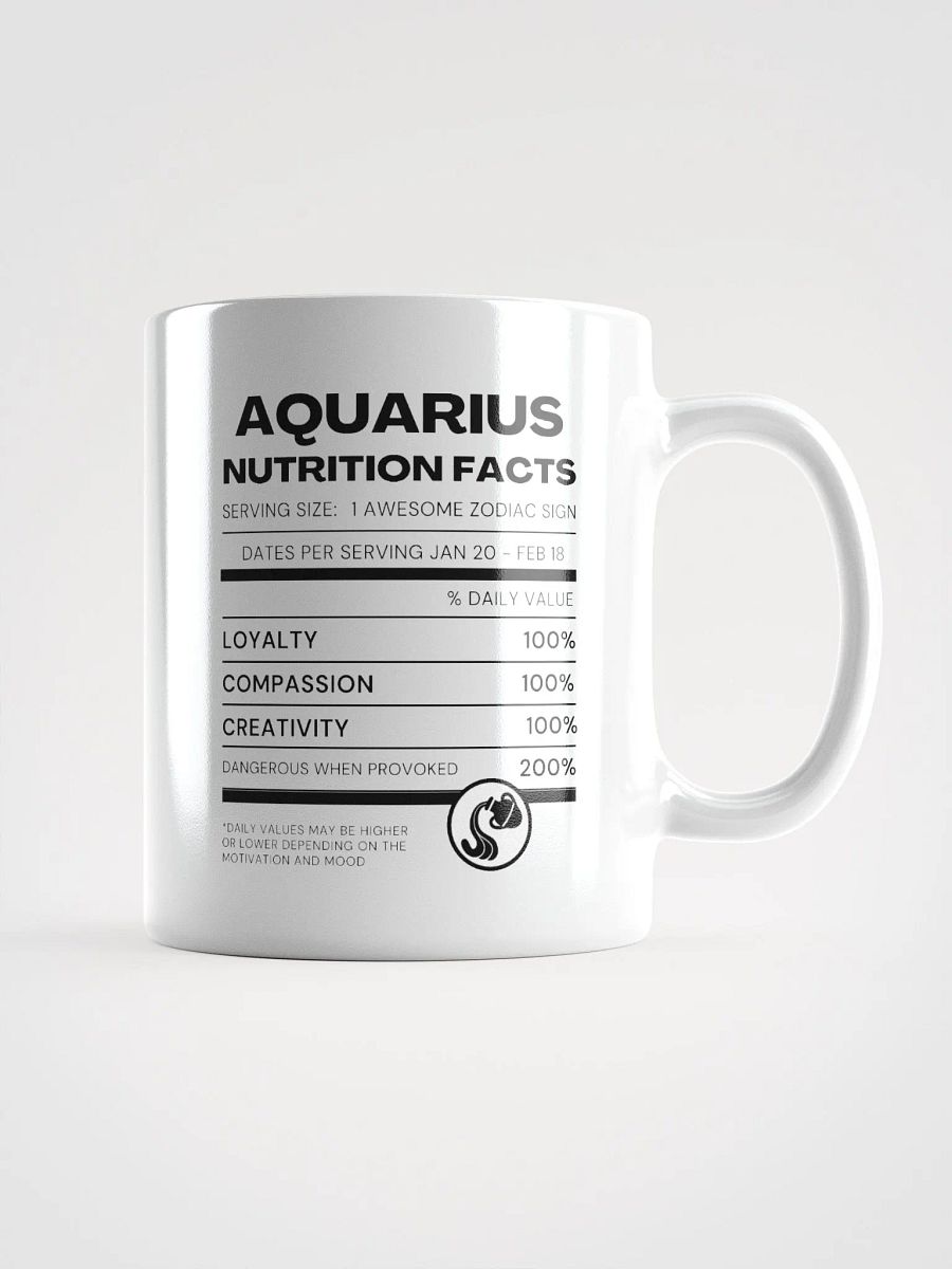 Aquarius Nutrition Facts Mug product image (2)