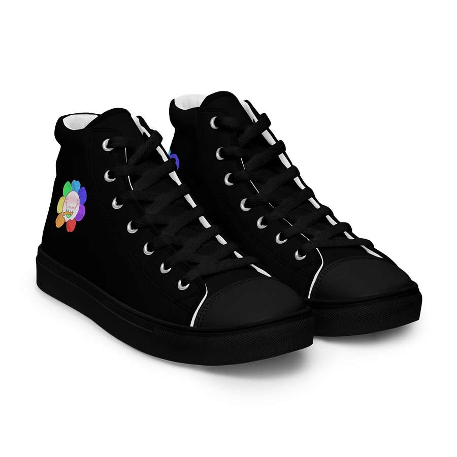 Black Flower Sneakers product image (39)