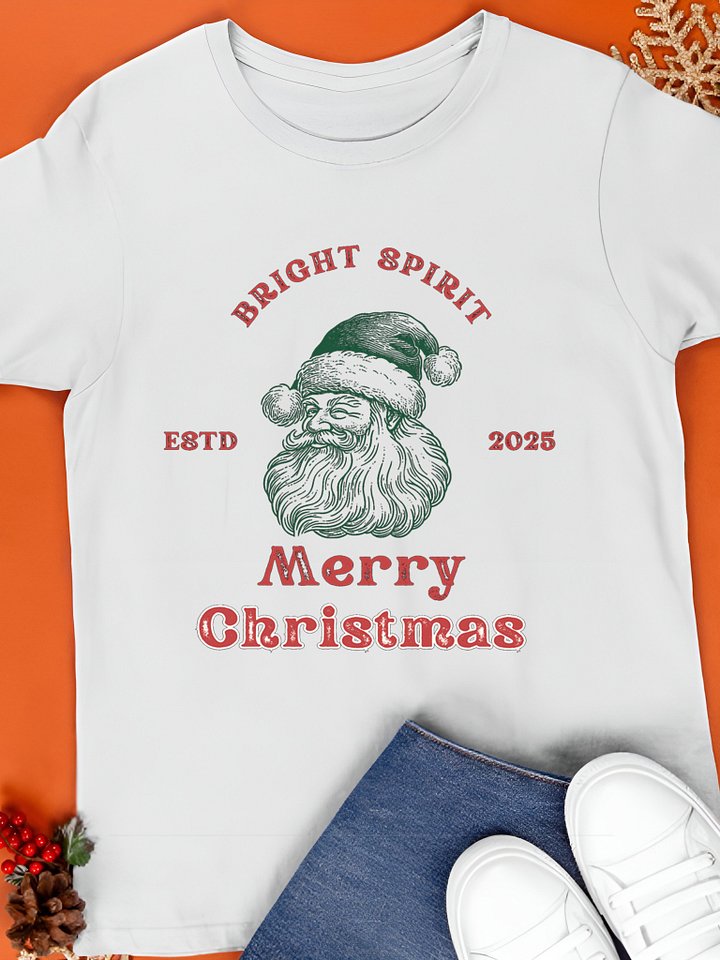 Bright Spirit - Merry Christmas 2025 T-Shirt product image (1)