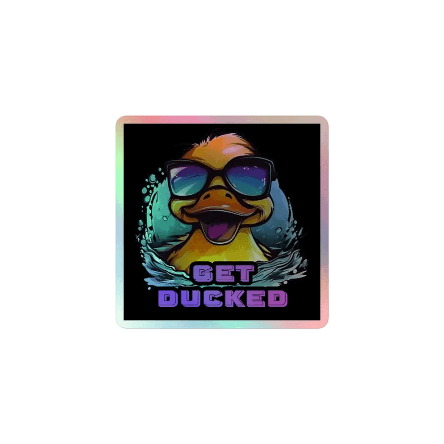 Splashy Duck Holographic Sticker Set product image (1)