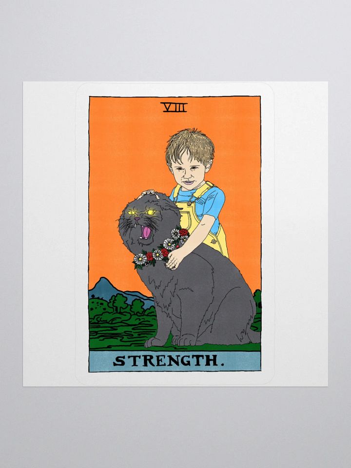 Gage and Church Strength Tarot Card Sticker product image (1)