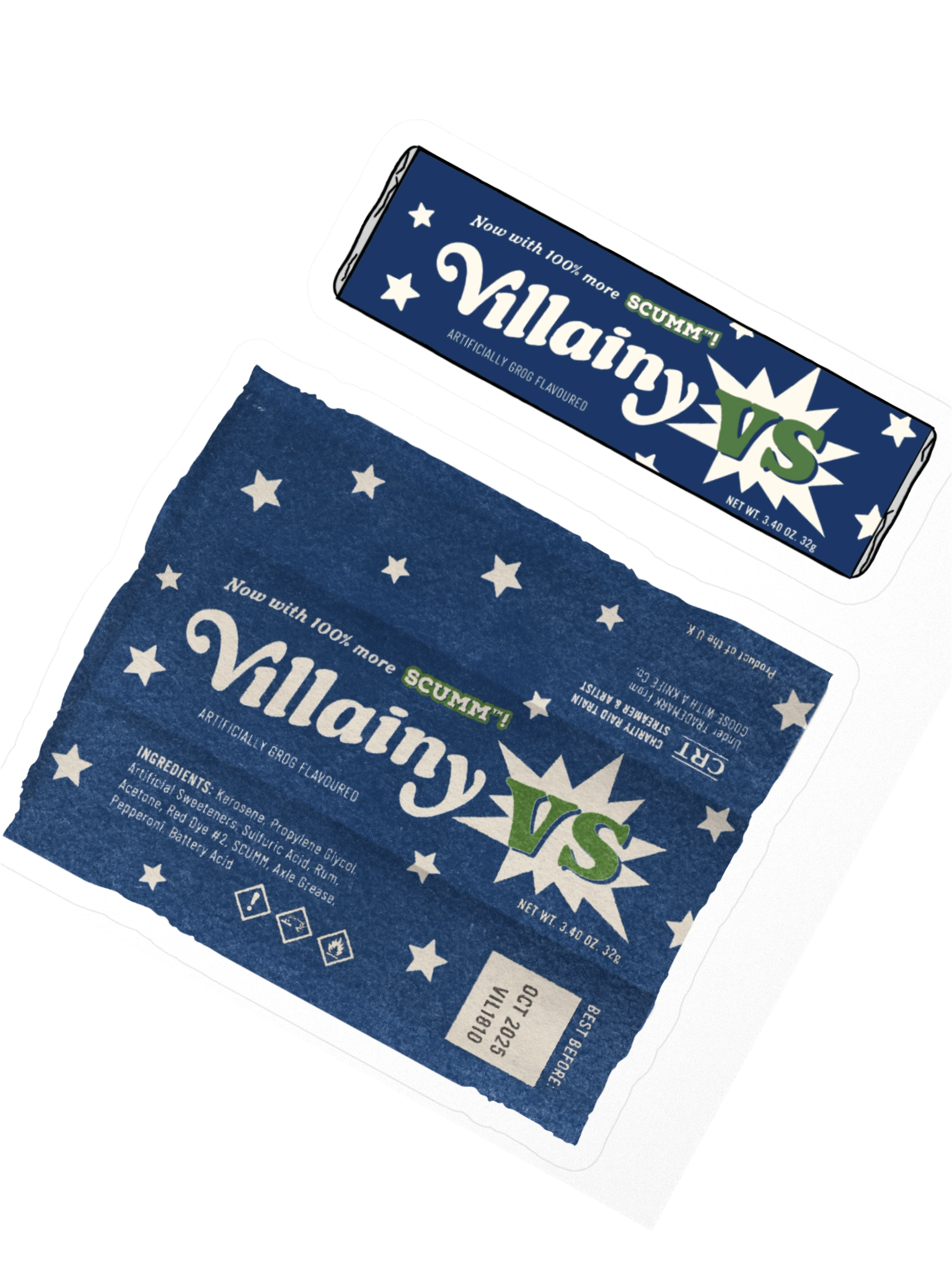 Villanyvs Grog Bar Sticker Duo | Villainyvs product image (4)