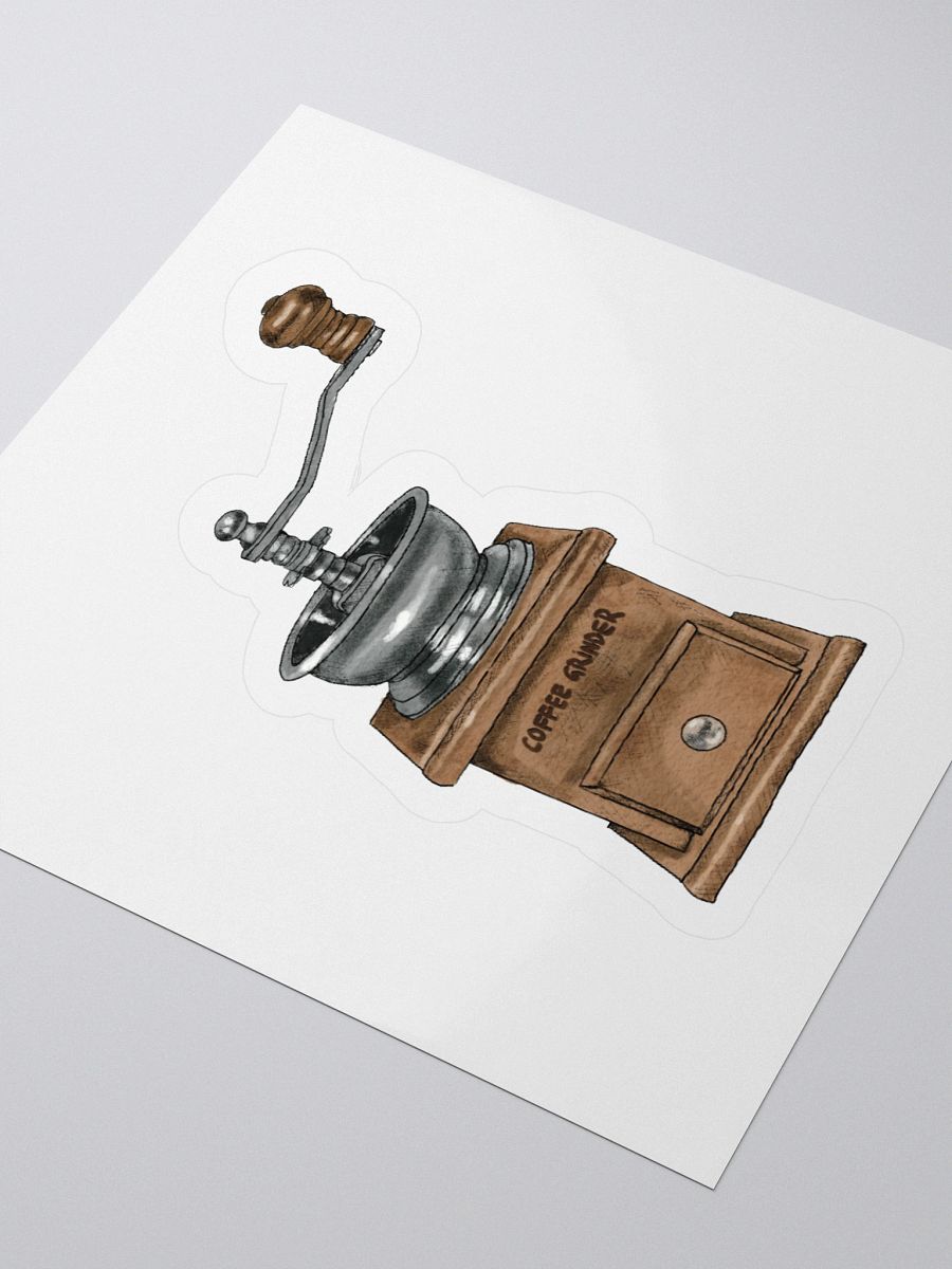 Vintage Coffee Grinder Sticker product image (3)