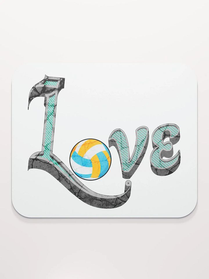 Love Volleyball Spike Mouse Pad product image (2)