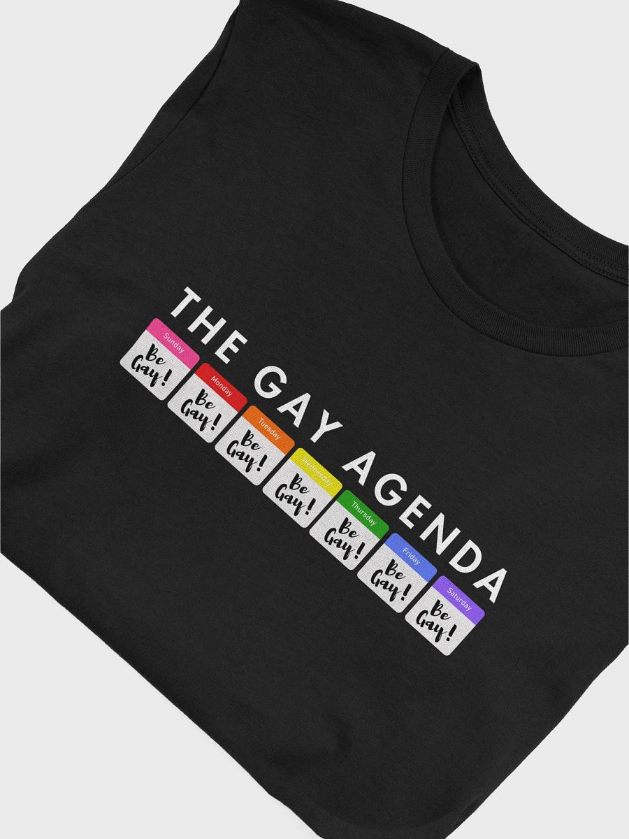 The Gay Agenda Fitted Tee. product image (5)