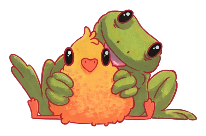 sticker : huggles product image (1)