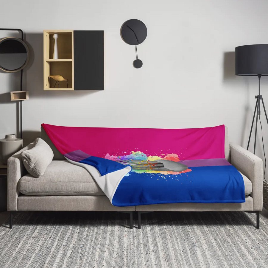 Bisexual Pride Fox Blanket (2023) product image (11)