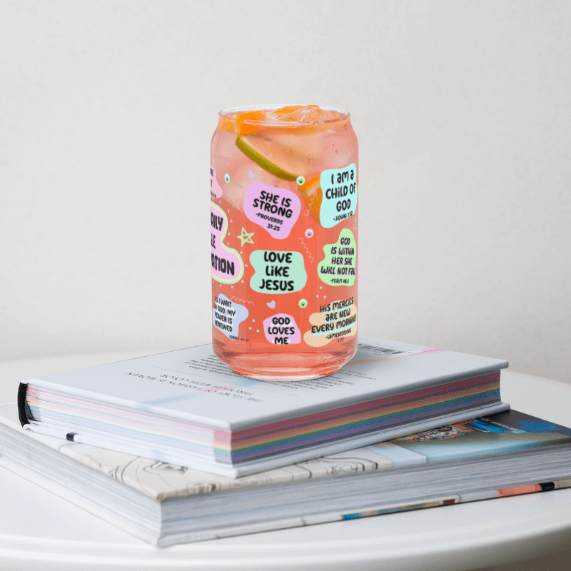 Bible Affirmation Can-Shaped Glass product image (19)