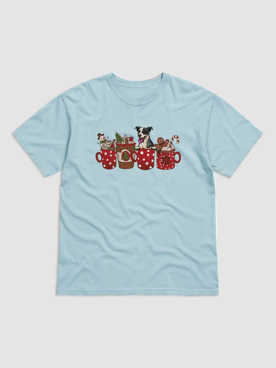 Cute Jack Russell Terrier(Black) in a Christmas Cup T-Shirt | Funny Christmas JRT Pup in a Cup product image (9)