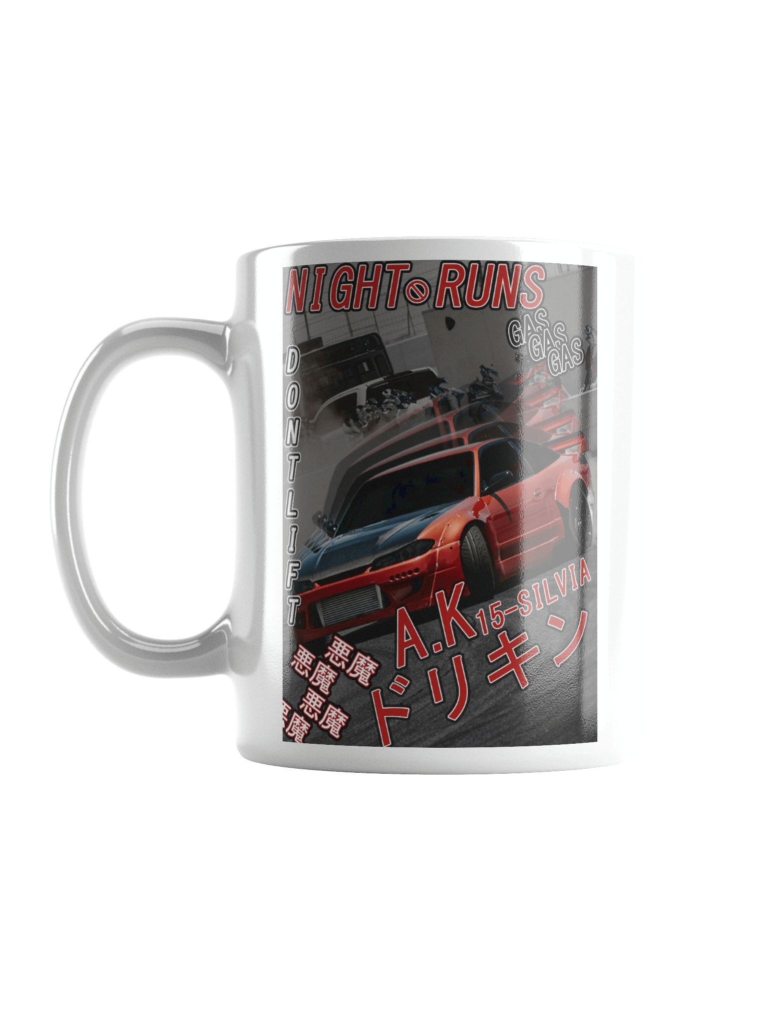 Drift-Ghost, 15-Silvia, Japanese Magazine Styling | Glossy White Mug product image (17)