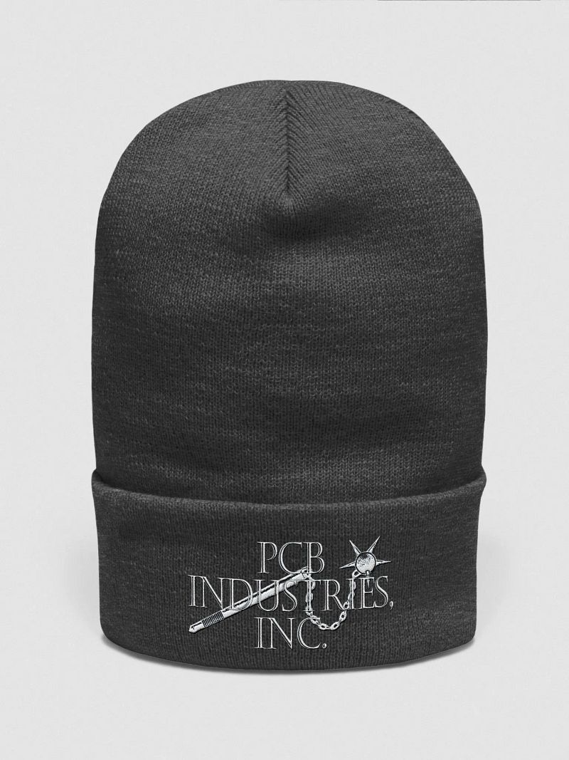 PCB Industries Embroidered Beanie (White on Darks)
