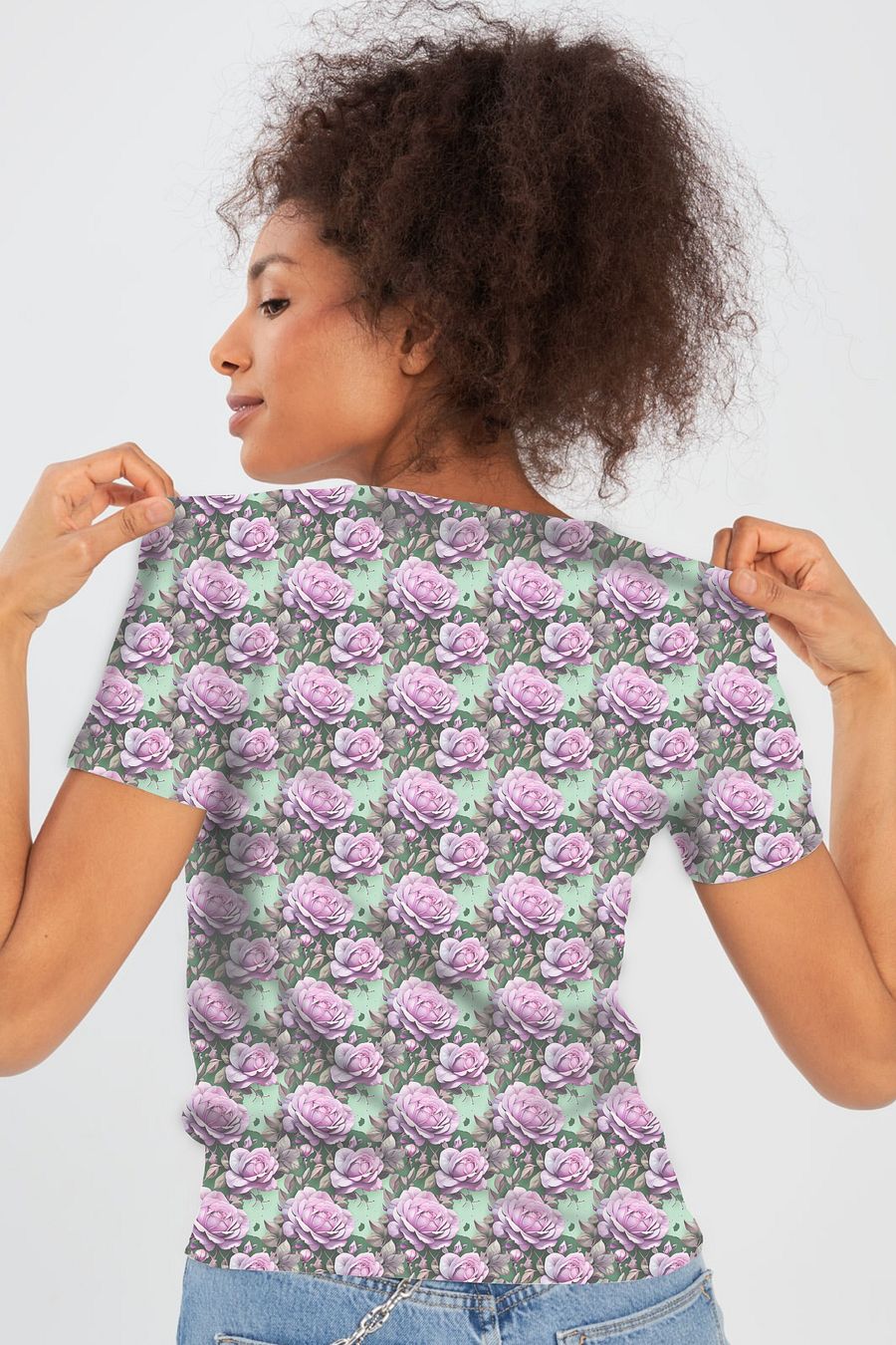 Funny Mom Floral All Over Print T-shirt product image (4)