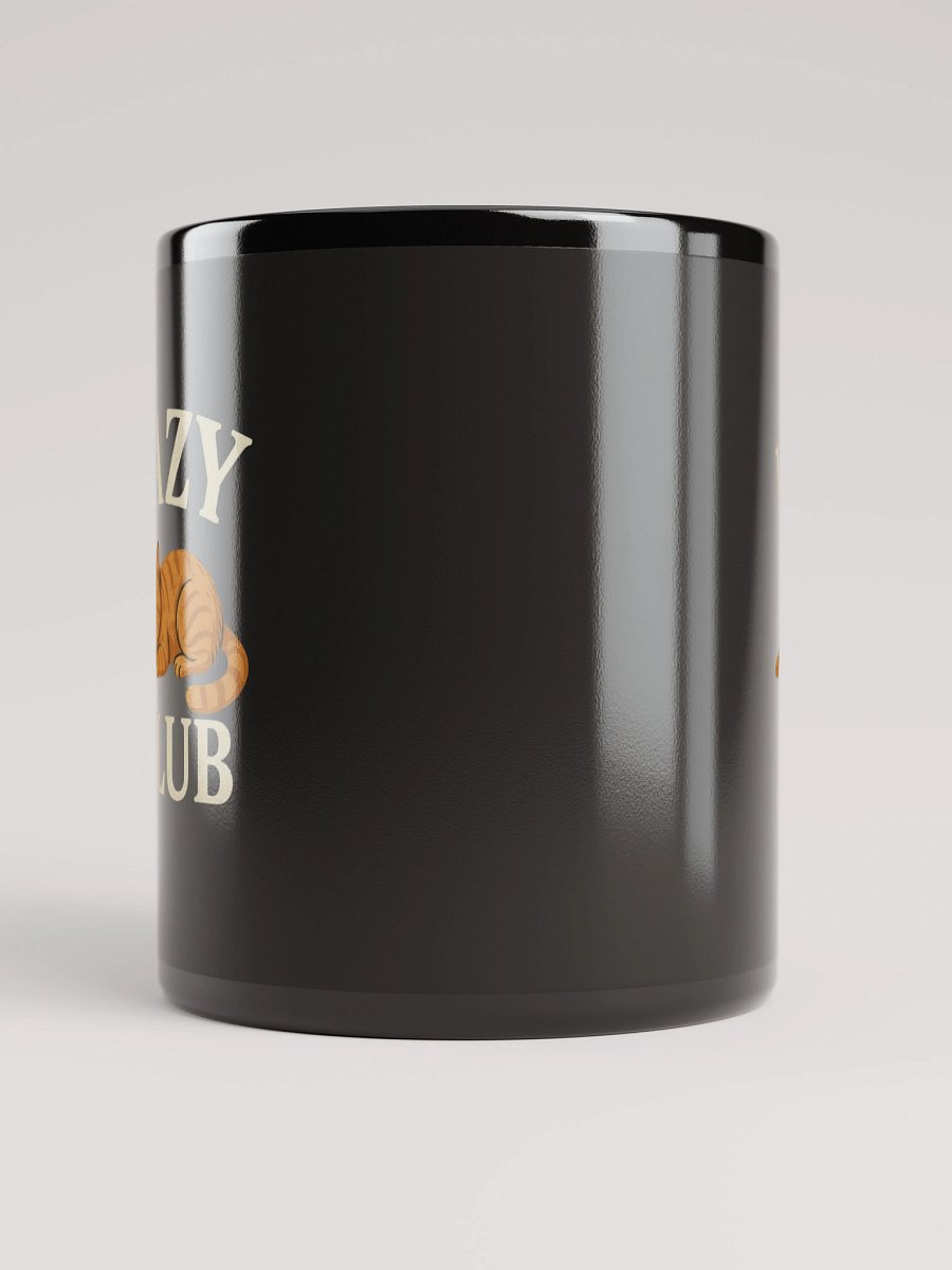 Lazy Club Black Glossy Mug product image (9)