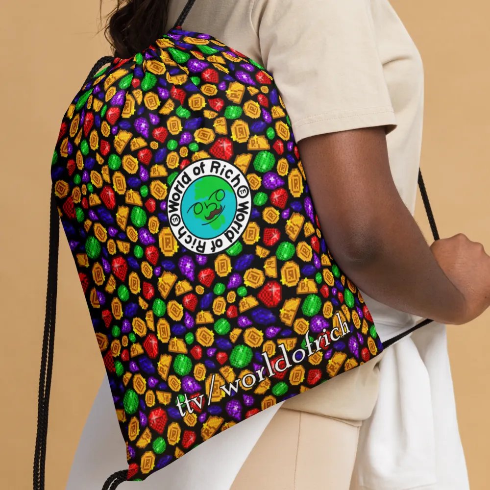 worldofrich Coin and Gem Pull-String Bag product image (4)