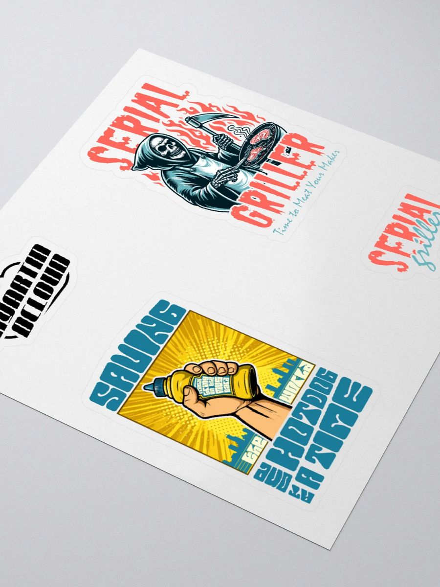 Double BBQ sticker pack product image (7)
