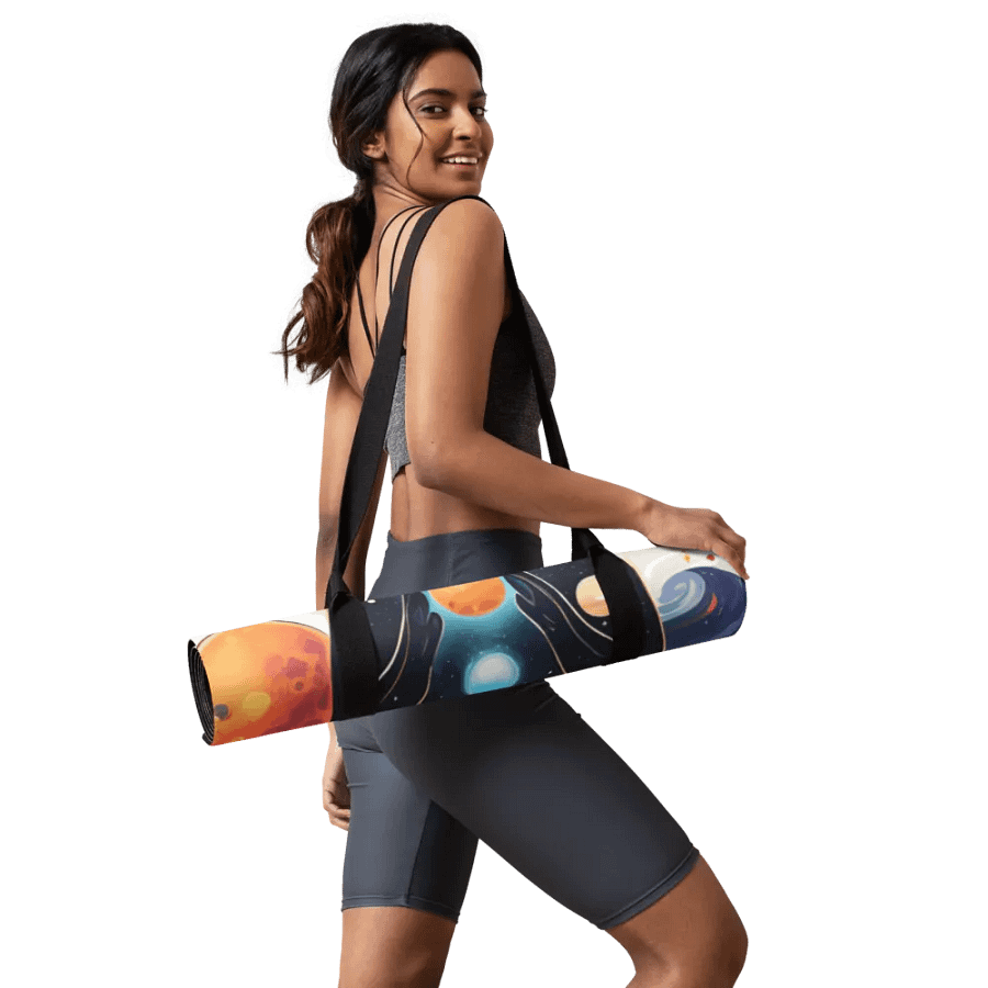 Cosmic Feline Yoga Mat product image (9)