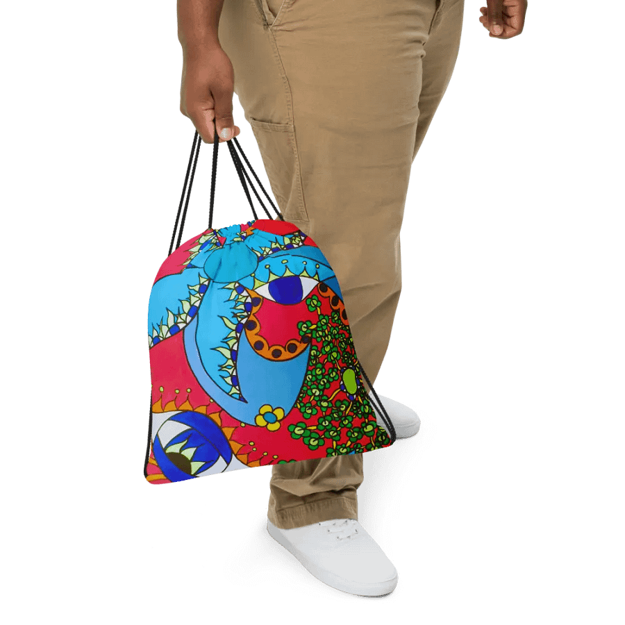 Ethereal Vision All-Over Print Drawstring Bag product image (5)