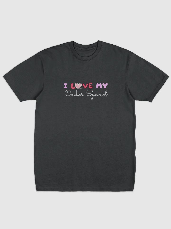 I Love My Cocker Spaniel Heart Paw Print Tee product image (1)