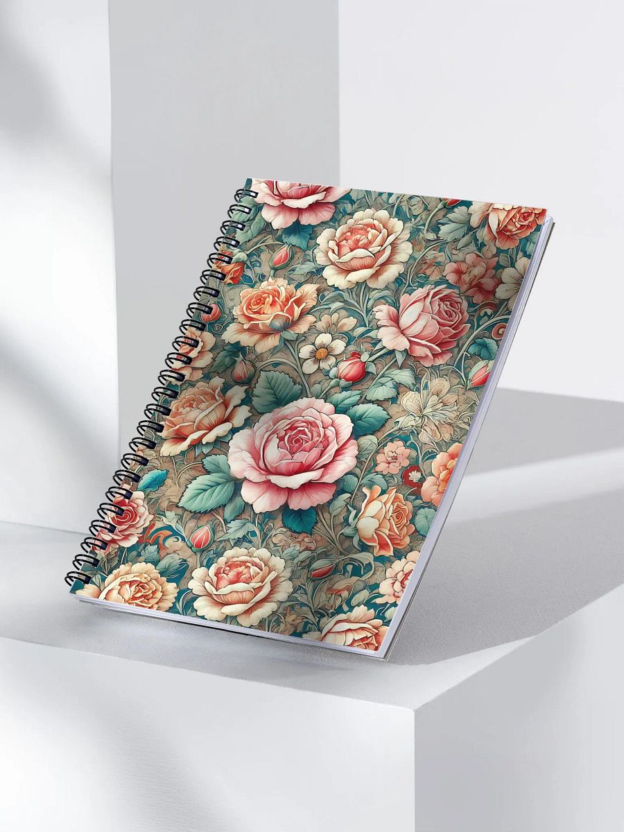 Royal Floral Spiral Notebook product image (3)