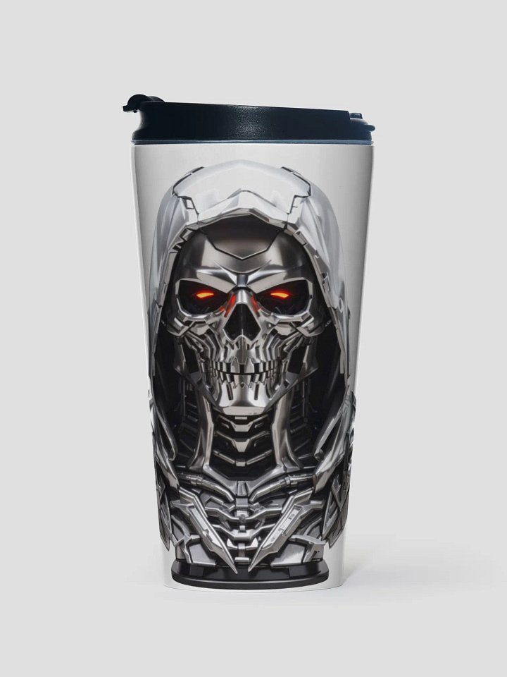 Futuristic Metallic Bust Stainless Steel Travel Mug product image (1)
