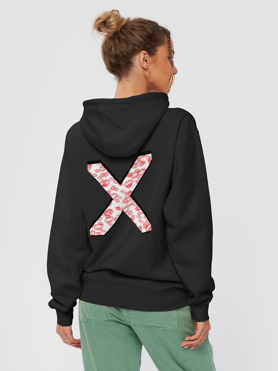 White X Red Lipstick Kisses Hoodie product image (25)