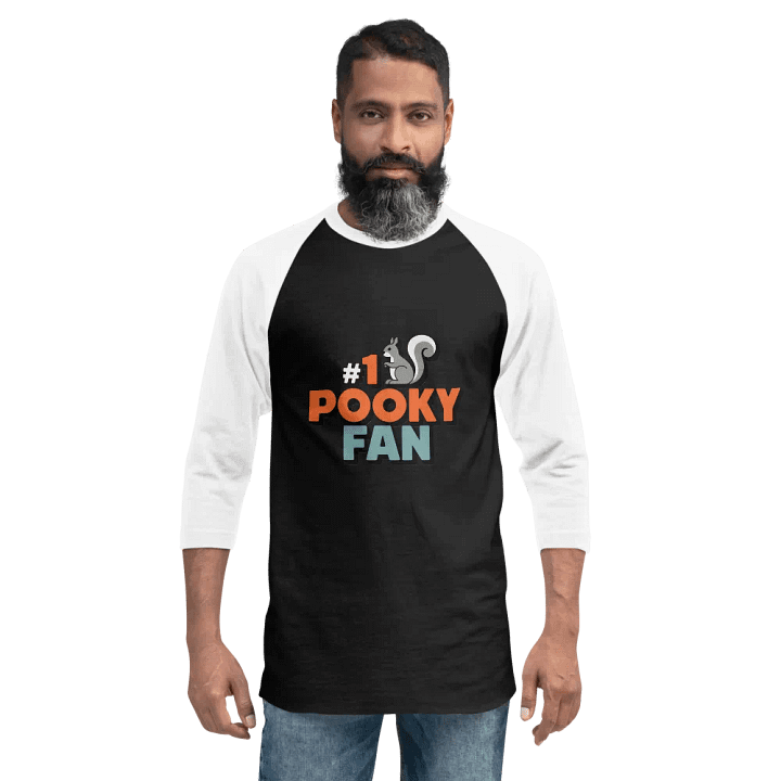 Pooky's #1 Fan Raglan Tee product image (2)