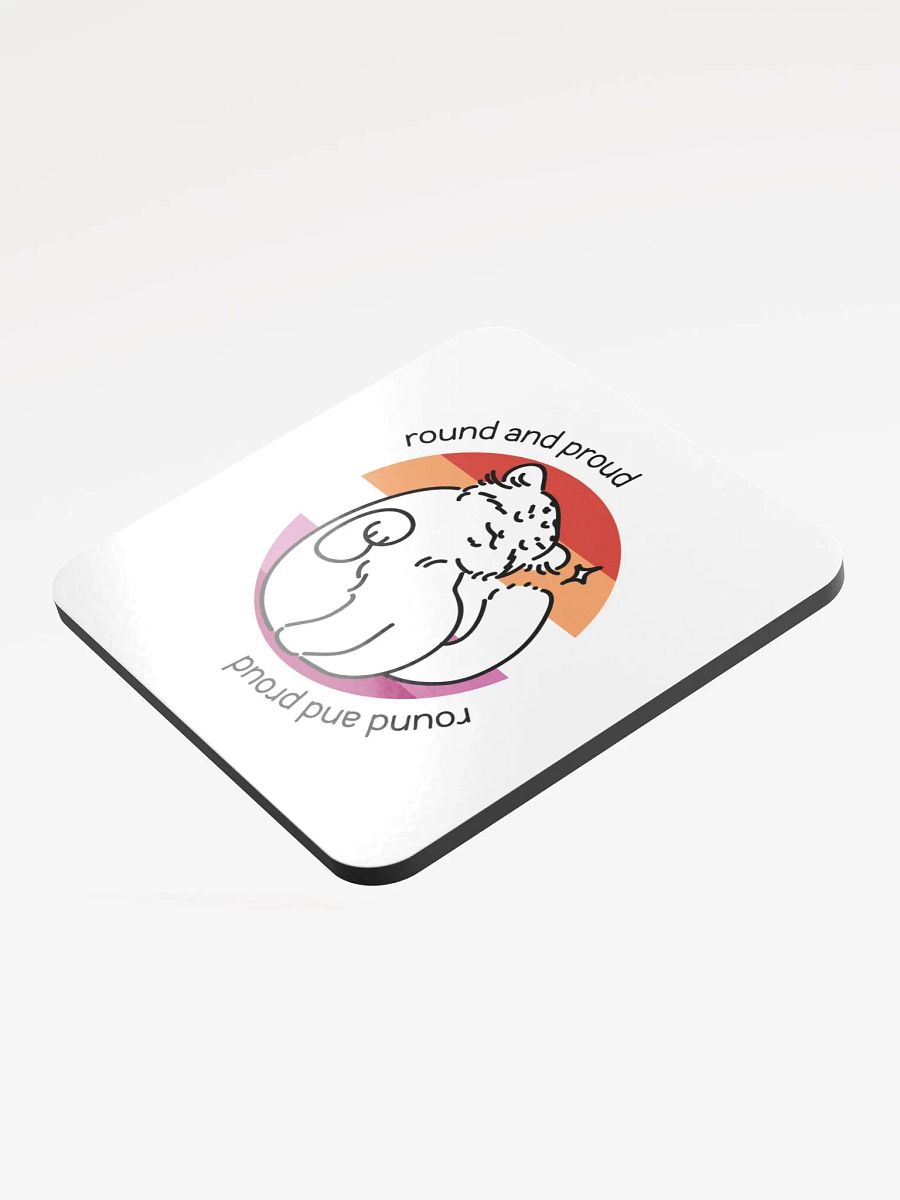 Round and Proud Manul Lesbian Version - Coaster product image (3)