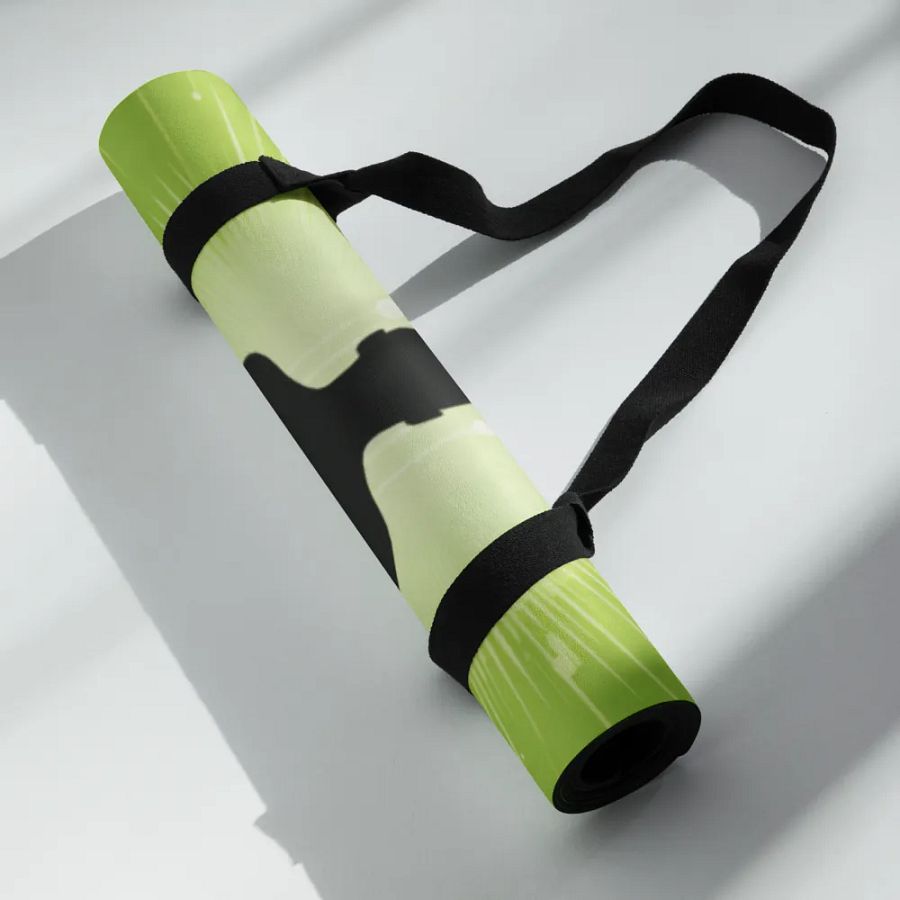 Premium Yoga Mat Featuring Green Sukhasana Vibe product image (9)