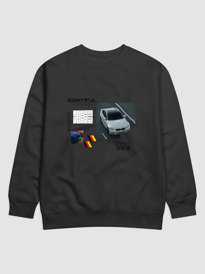 God's Chariot, German Automotive (Black) Crewneck product image (1)