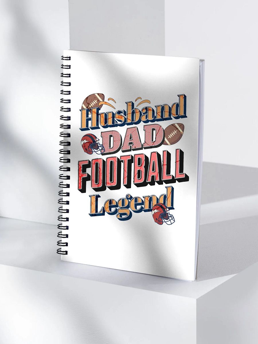 Husband Dad Football Legend Notebook product image (3)