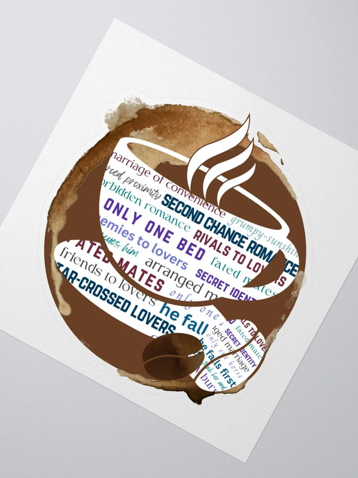 Romantasy Tropes Coffee Sticker product image (2)