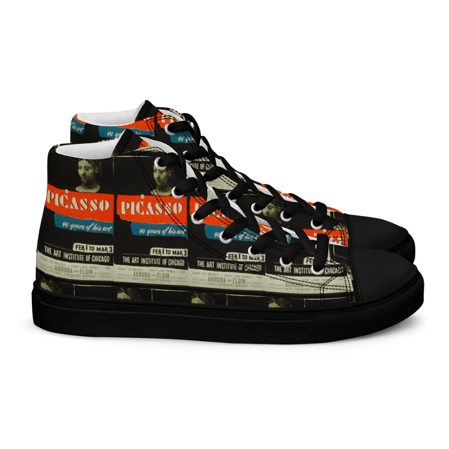 Picasso Art Poster Men's Canvas High Tops product image (4)
