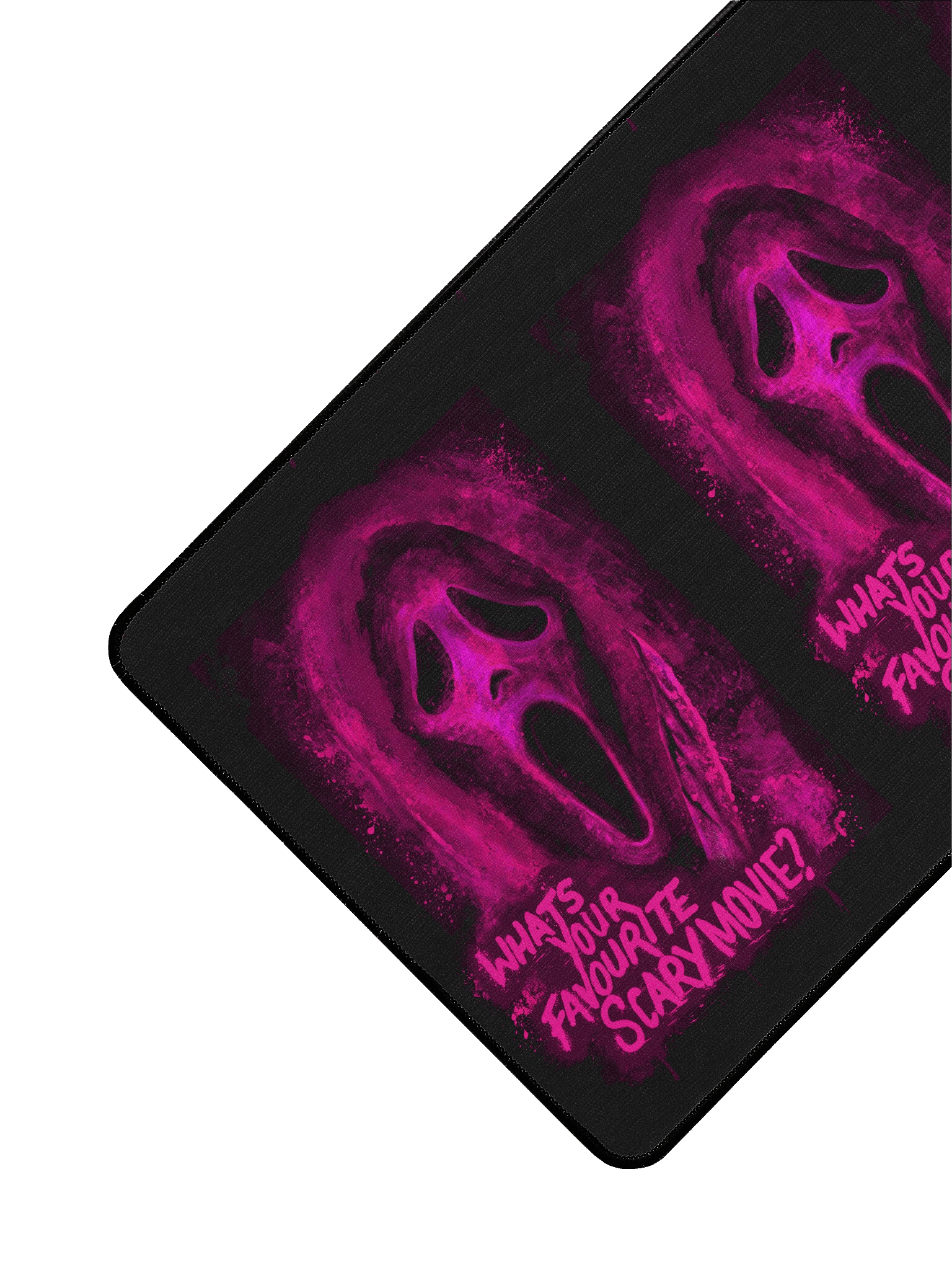Pink Ghost Face Large Desk Mat product image (3)