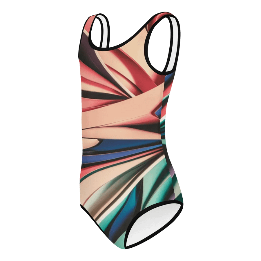 TDS Music Kids Abstract Swimsuit in Vibrant Colors (Sizes 2T-7) product image (8)