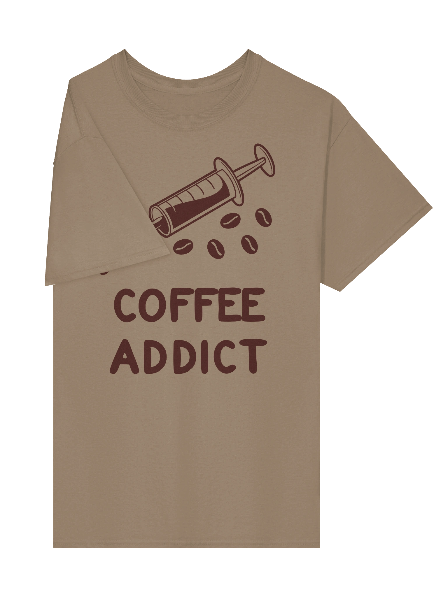 “Coffee Addict" Syringe Graphic T-shirt product image (4)