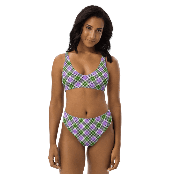 Lavender and Green Plaid Bikini product image (1)