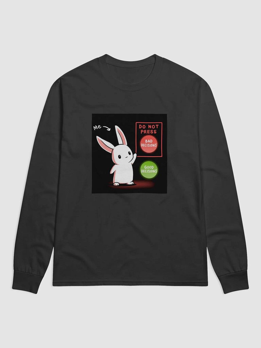 Choosing Bad Decision Cartoon Bunny Long Sleeve Shirt product image (2)