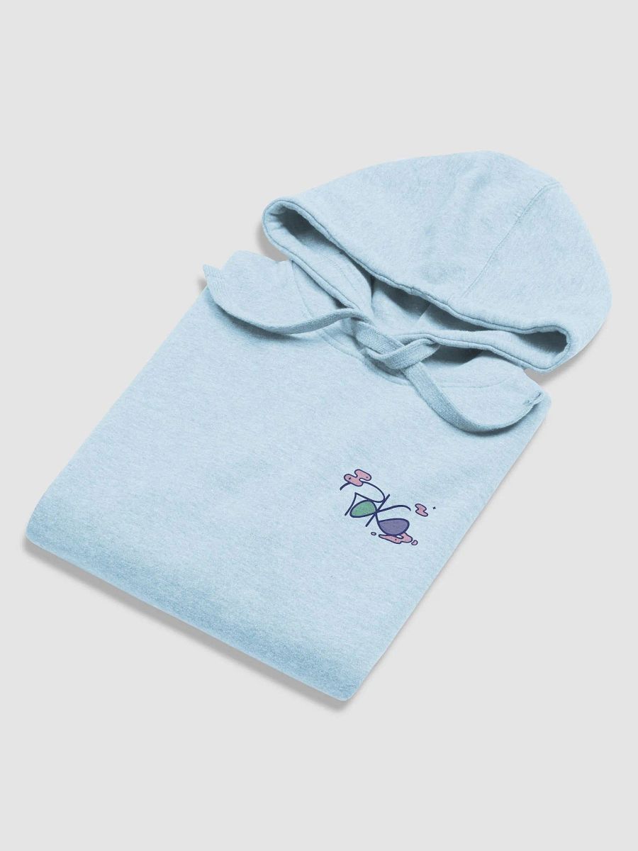 Hoodie bleu/blanc "Nuages roses" product image (7)