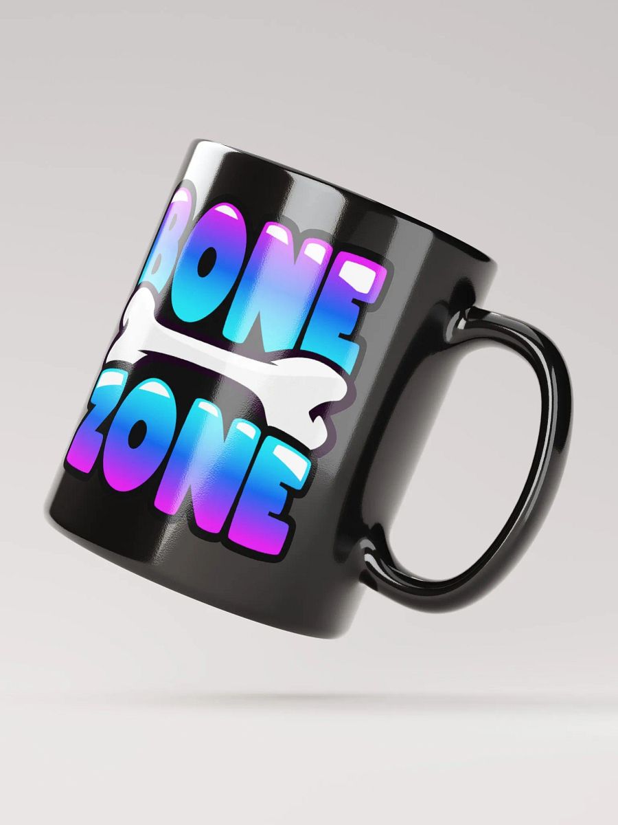 BONE ZONE GLOSSY BLACK MUG product image (2)