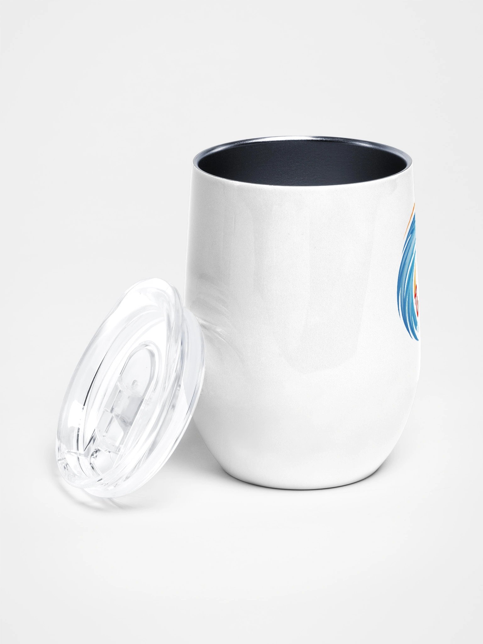 Rule # 7 Wine Tumbler Blue and Orange product image (2)