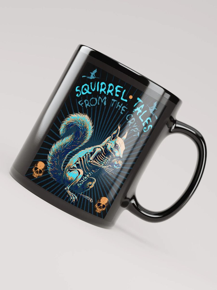 Squirrel Tales from the Crypt Black Glossy Mug product image (7)