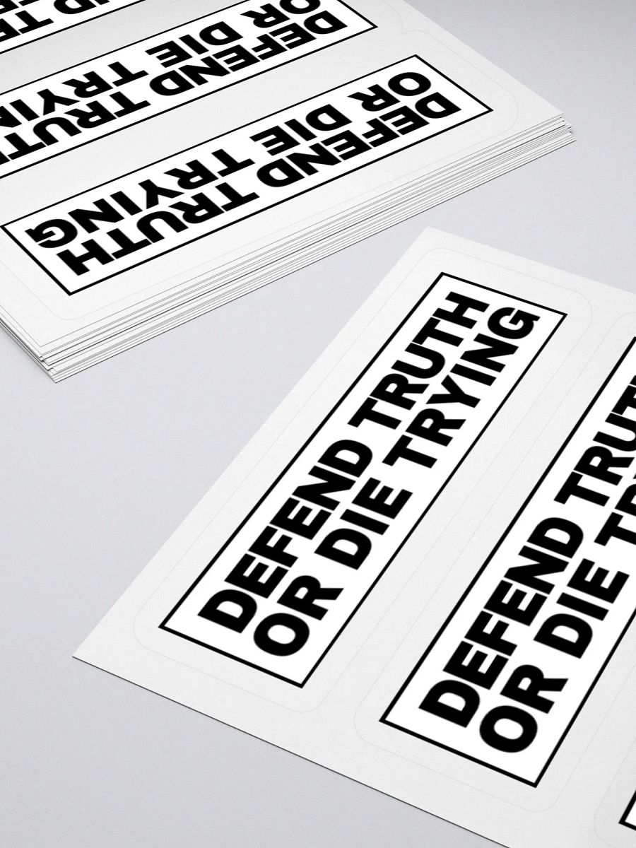 "Defend Truth Or Die Trying" Sticker Sheet product image (4)