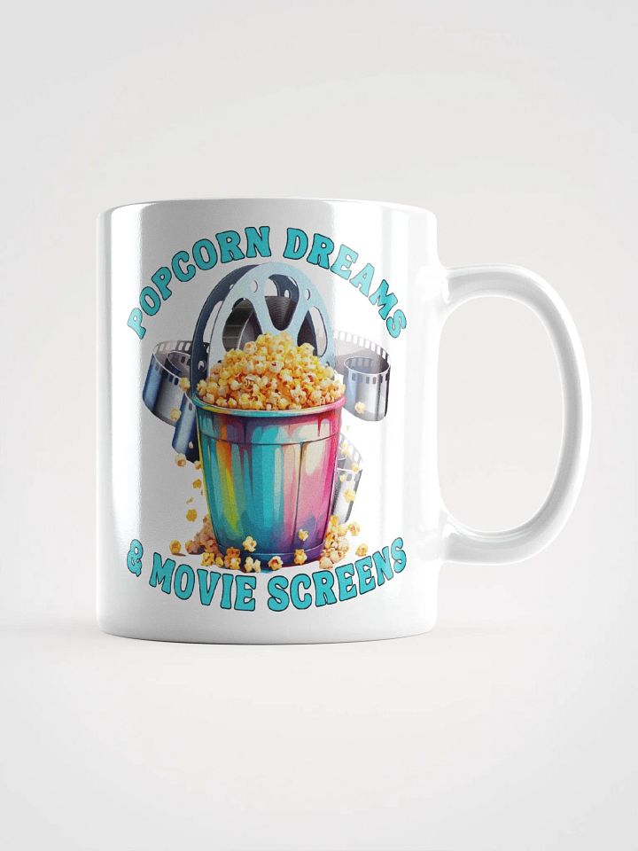 Novelty Graphic | White Coffee Mug | Popcorn Dreams & Movie Screens product image (2)