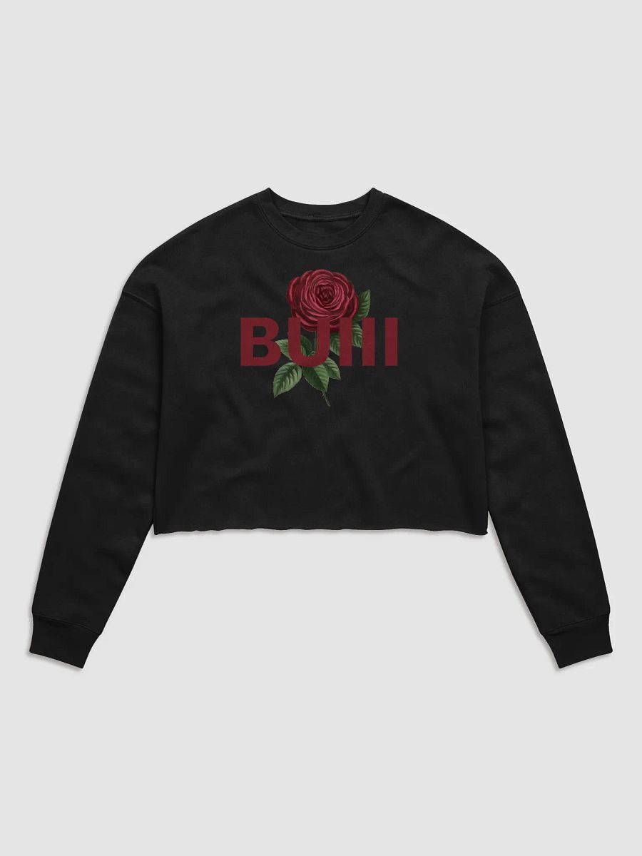 BUIII Logo Rose Women's Fleece Crop Sweatshirt product image (1)