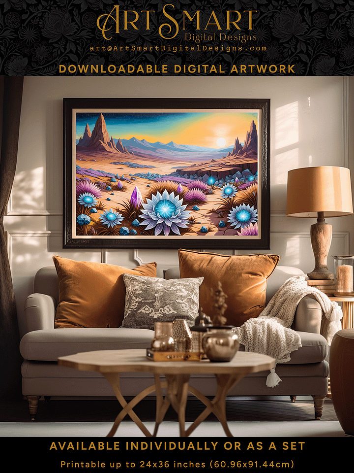 Alien Landscapes 1 - Set of 6 Printable Images (save 14% off individual prices!) product image (2)